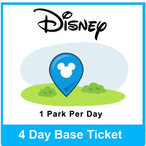 4 Day Base Ticket - Disney Florida